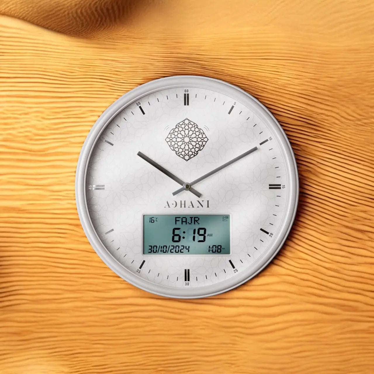 Horloge Adhan design et moderne - Blanche ADHANI