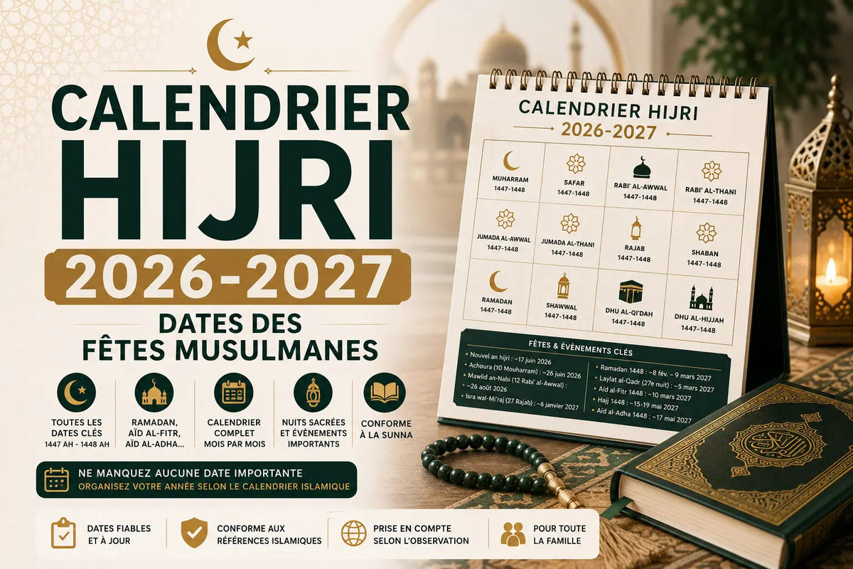 Calendrier hijri 2026-2027 : dates des fêtes musulmanes