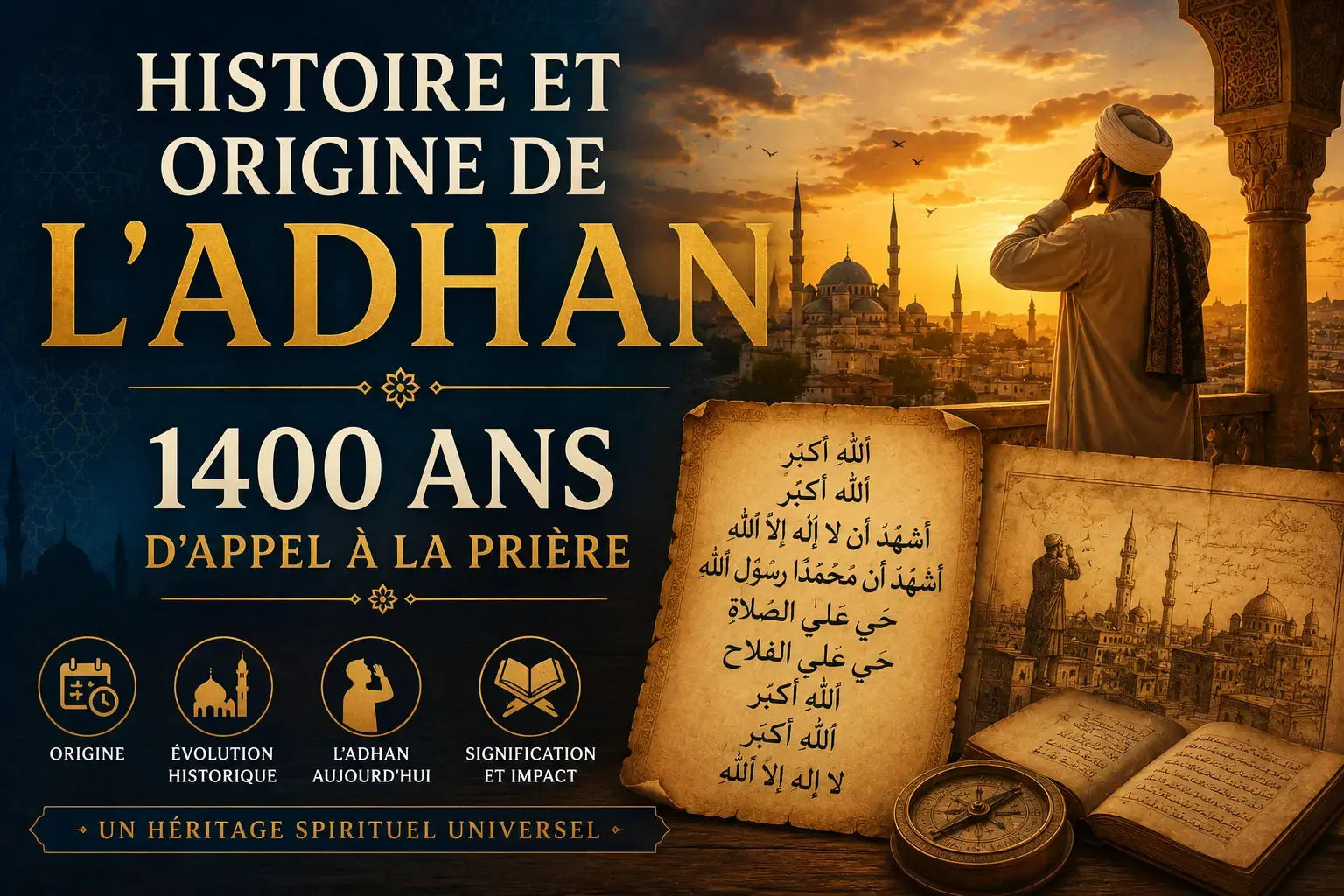 Histoire et origine de l'adhan : 1400 ans d'appel à la prière ADHANI