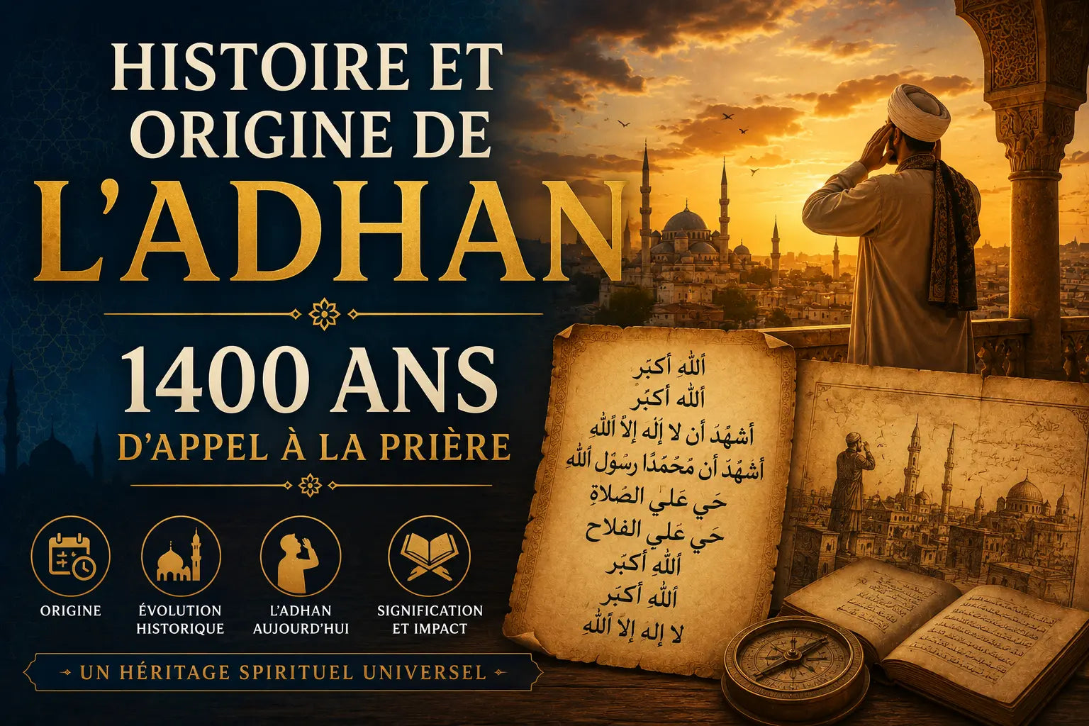 Histoire et origine de l'adhan : 1400 ans d'appel à la prière