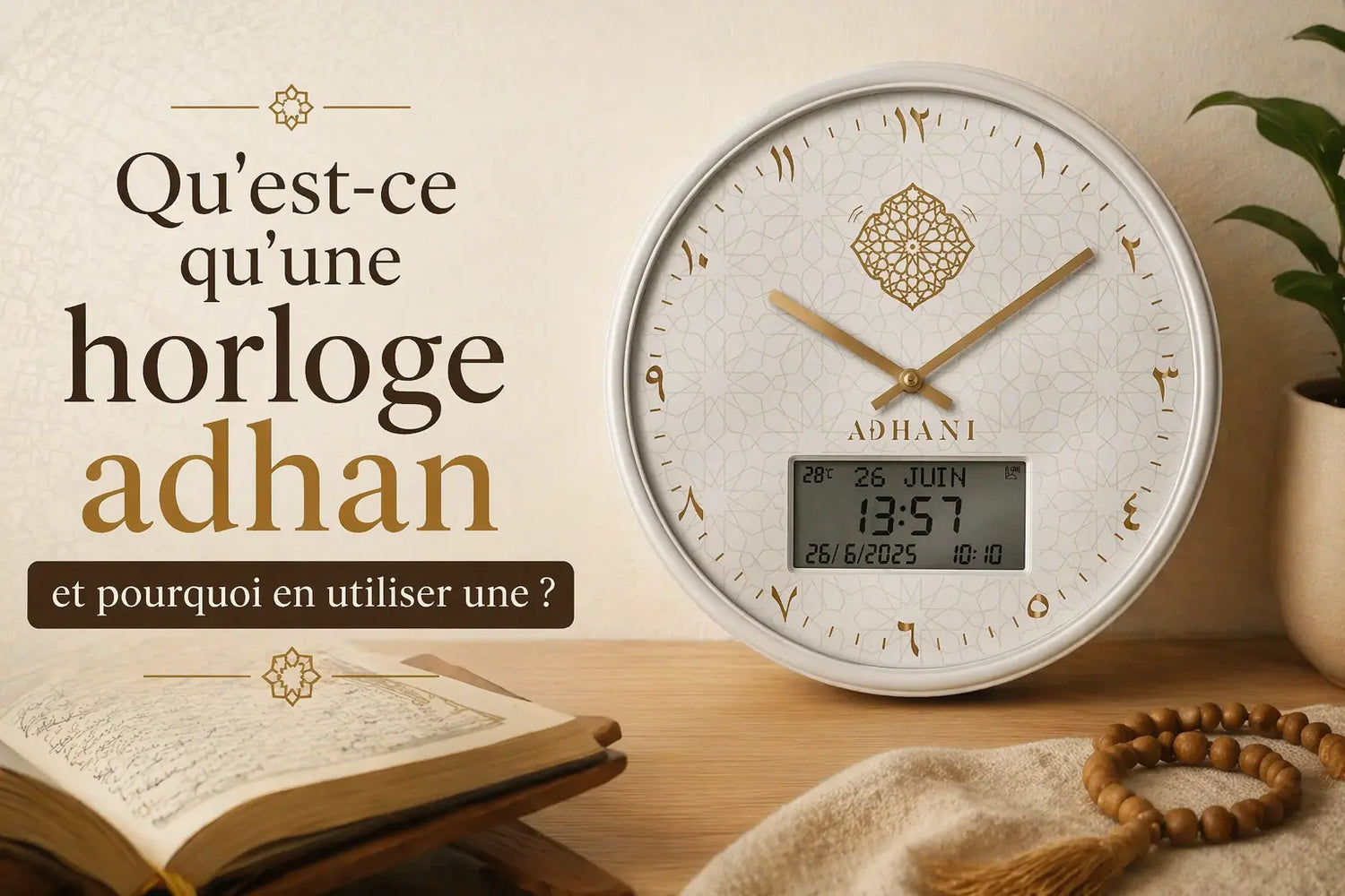 Qu'est-ce qu'une horloge adhan et pourquoi en utiliser une ? ADHANI
